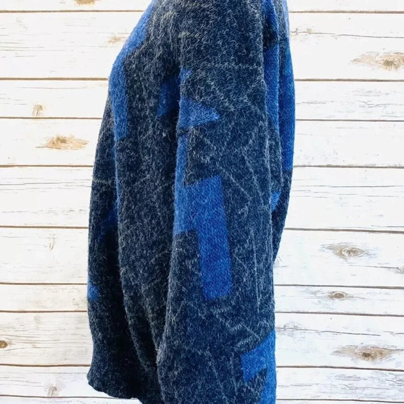 TTT Men Long Sleeve Pull Over Multicolor Crew-Neck Knit Sweater Top Size Medium - Picture 8 of 11